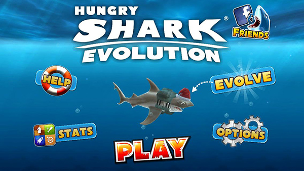 Hungry Shark Evolution main menu